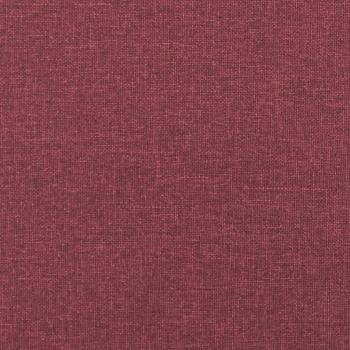 2-Sitzer-Sofa mit Zierkissen Weinrot 140 cm Stoff