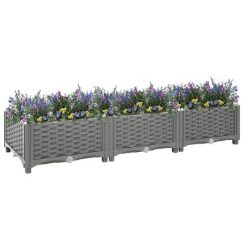Hochbeet 120x40x23 cm Polypropylen
