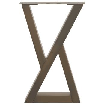 Couchtischbeine 2 Stk. Naturstahl 28x(42-43,3) cm Stahl