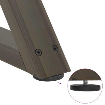 Couchtischbeine 2 Stk. Naturstahl 28x(42-43,3) cm Stahl