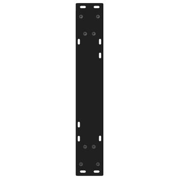Esstisch Beine 2 Stk. Schwarz 60x(72-73,3) cm Stahl