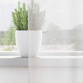 Voile Vorhänge mit Stangentaschen 2 Stk. Weiß