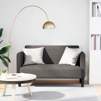 ARDEBO.de - Zweisitzer-Sofa Hellgrau 109 cm Cordstoff