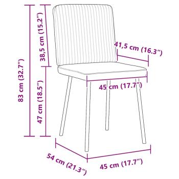 Esszimmerstühle 2 Stk. Weinrot Samt