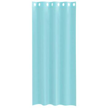 Voile Vorhänge mit Ösen 2 Stk. Türkis