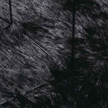 Teppich Shaggy Hochflor NAVARRA Schwarz 120x170 cm Polyester