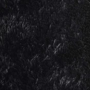 Teppich Shaggy Hochflor NAVARRA Schwarz 120x170 cm Polyester