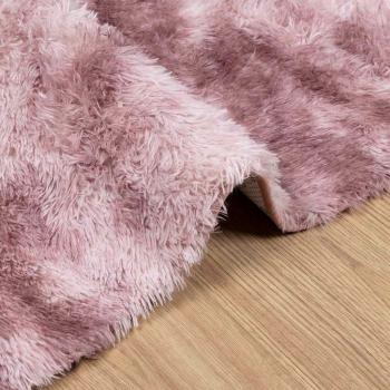 Teppich Shaggy Hochflor NAVARRA Altrosa 80x150 cm Polyester
