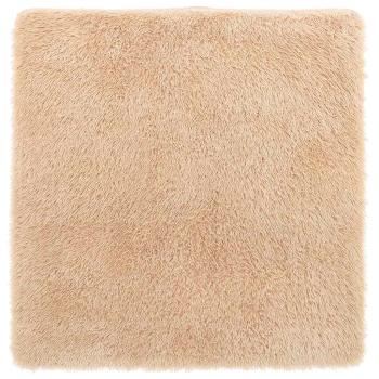 ARDEBO.de - Teppich Shaggy Hochflor NAVARRA Beige 160x160 cm Polyester