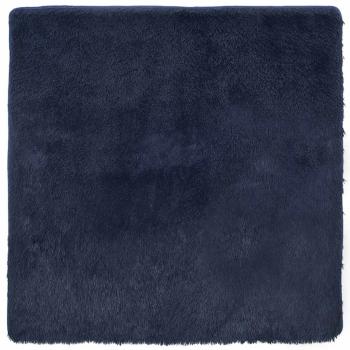 Teppich Shaggy Hochflor NAVARRA Marineblau 200x200 cm Polyester