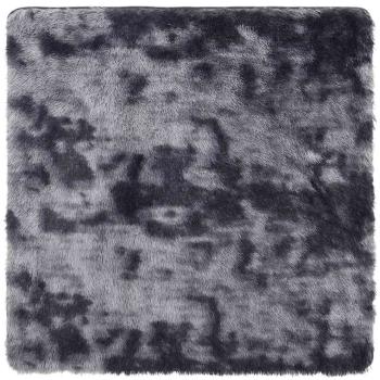 Teppich Shaggy Hochflor NAVARRA Dunkelgrau 240x240 cm Polyester