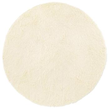 Teppich Shaggy Hochflor NAVARRA Creme 100x100 cm Polyester