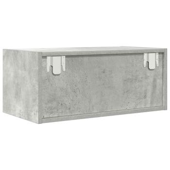 TV-Schrank Betongrau 60x31x25,5 cm Holzwerkstoff