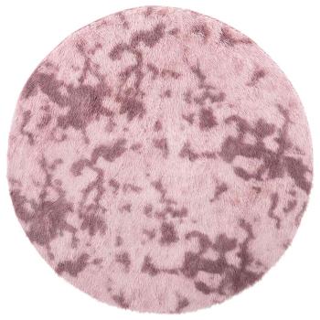 Teppich Shaggy Hochflor NAVARRA Altrosa 100x100 cm Polyester
