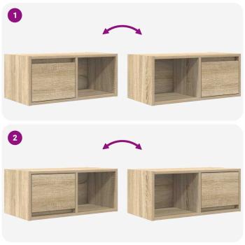 TV-Schrank Sonoma-Eiche 60x31x25,5 cm Holzwerkstoff