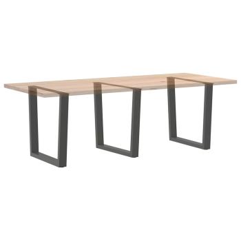 Esstisch Beine V-Form 3 Stück Anthrazit 80x(72-73,3) cm Stahl