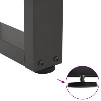 Esstisch Beine V-Form 3 Stück Anthrazit 80x(72-73,3) cm Stahl