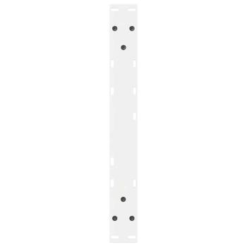 Couchtischbeine 2 Stk. Weiß 60x(42-43,3) cm Stahl
