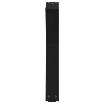 Couchtischbeine 2 Stk. Schwarz 38x(42-43,3) cm Stahl