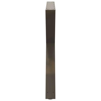 Esstisch Beine 2 Stück Naturstahl 90x(72-73,3) cm Stahl