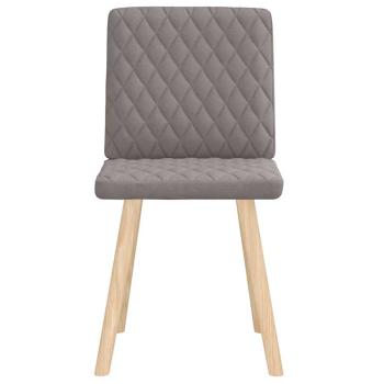 Esszimmerstühle 2 Stk. Taupe Stoff