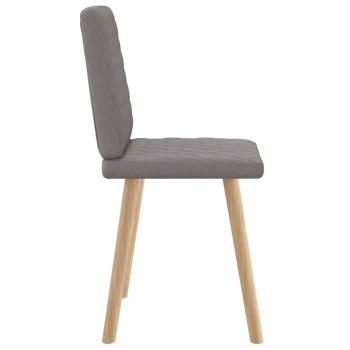 Esszimmerstühle 2 Stk. Taupe Stoff