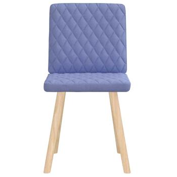 Esszimmerstühle 2 Stk. Jeansblau Stoff