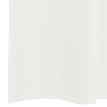 Voile Vorhänge mit Stangentaschen 2 Stk. Weiß