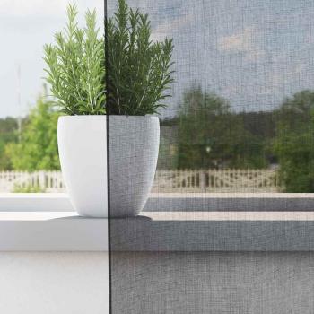 Voile Vorhänge mit Ösen 2 Stk. Schwarz 140x225 cm