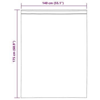 Voile Vorhänge mit Lasche 2 Stk. Braun