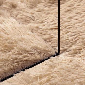 Teppich Shaggy Hochflor NAVARRA Beige 120x170 cm Polyester
