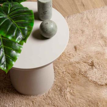 Teppich Shaggy Hochflor NAVARRA Beige 120x170 cm Polyester