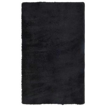 Teppich Shaggy Hochflor NAVARRA Schwarz 80x150 cm Polyester