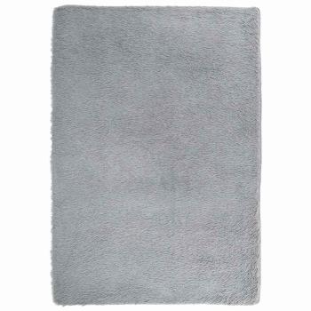 Teppich Shaggy Hochflor NAVARRA Hellgrau 160x230 cm Polyester