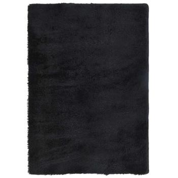 Teppich Shaggy Hochflor NAVARRA Schwarz 240x340 cm Polyester