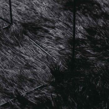 Teppich Shaggy Hochflor NAVARRA Schwarz 240x340 cm Polyester