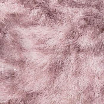 Teppich Shaggy Hochflor NAVARRA Altrosa 120x120 cm Polyester