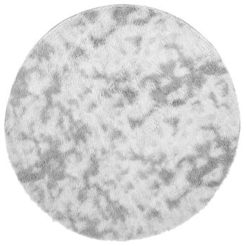 Teppich Shaggy Hochflor NAVARRA Silbergrau 240x240 cm Polyester