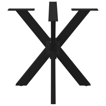 ARDEBO.de - Esstischbein in Spinnenform Schwarz 85x85x(72-73) cm Stahl
