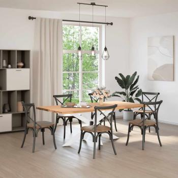 Esstischbein in Spinnenform Weiß 150x78x(72-73) cm Stahl