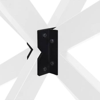 Esstischbein in Spinnenform Weiß 150x78x(72-73) cm Stahl