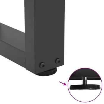 Esstisch Beine V-Form 3 Stück Anthrazit 70x(72-73,3) cm Stahl