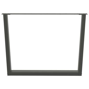 Esstisch Beine V-Form 3 Stück Anthrazit 100x(72-73,3) cm Stahl