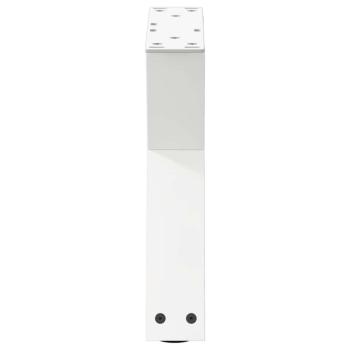 Couchtischbeine 2 Stk. Weiß 40x(30-31,3) cm Stahl