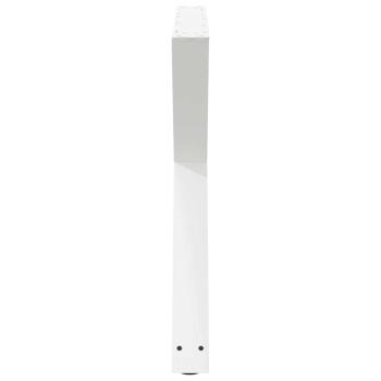 Esstischbeine 2 Stück Weiß 90x(72-73,3) cm Stahl