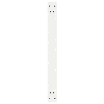 Esstischbeine 2 Stück Weiß 90x(72-73,3) cm Stahl