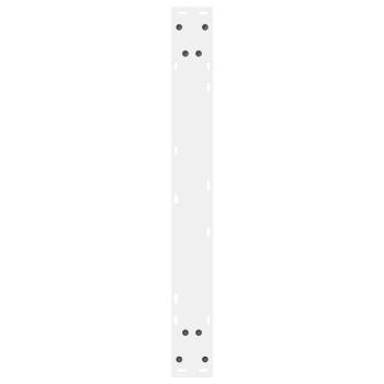 Esstisch Beine 2 Stück Weiß 70x(72-73,3) cm Stahl