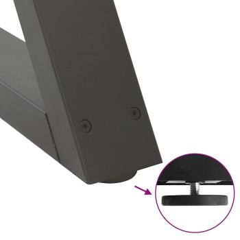 Couchtischbeine 2 Stk. Anthrazit 60x(42-43,3) cm Stahl