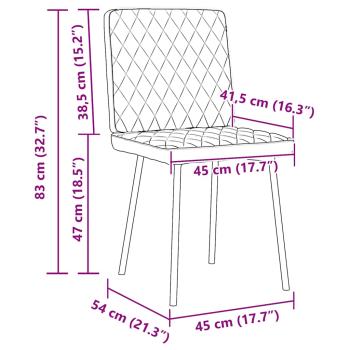 Esszimmerstühle 4 Stk. Braun Samt