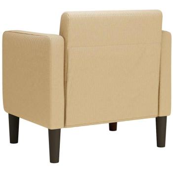 Sessel mit Armlehnen Hellgrün Grau 54 cm Cordstoff